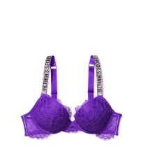 Бюстгальтер Victoria’s Secret Embellished Strap Push-up Bra Bright Violet