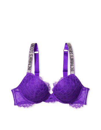 Бюстгальтер Victoria’s Secret Embellished Strap Push-up Bra Bright Violet