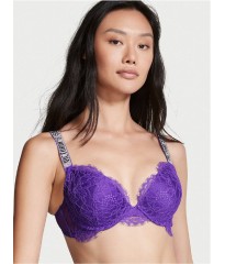 Бюстгальтер Victoria's Secret Embellished Strap Push-up Bra Bright Violet