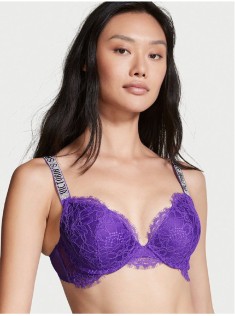Бюстгальтер Victoria's Secret Embellished Strap Push-up Bra Bright Violet
