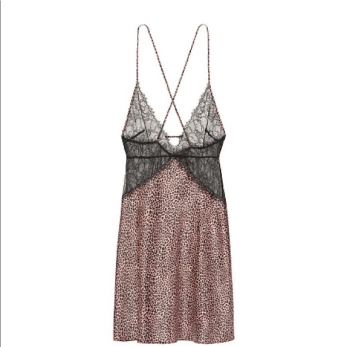 Пеньюар Victoria's Secret Very Sexy Lace Slip dress Leopard