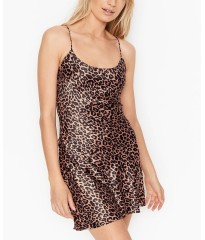 Пеньюар Victoria's Secret Cocktail Draped Mini Dress nougat leopard
