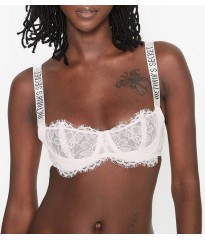 Бюстгальтер Victoria's Secret White Lace Embellished Strap Push-up Bra