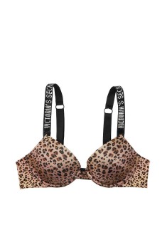 Бюстгальтер Виктория Сикрет Very Sexy Shine Strap Push-Up Leopard Bra 