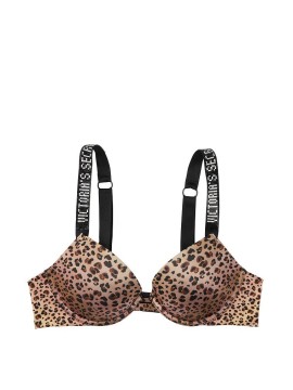 Бюстгальтер Вікторія Секрет Very Sexy Shine Strap Push-Up Leopard Bra