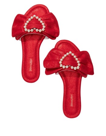 Домашние тапочки Victoria’s Secret Satin Bow Slide Slippers