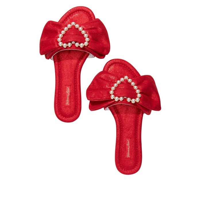 Домашні капці Victoria's Secret Satin Bow Slide Slippers