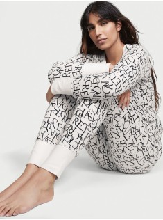 Піжама Victoria's Secret Thermal Long PJ Set print Logo VS