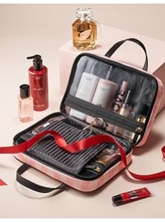 Victoria's Secret Everything Travel Case Signature Stripe