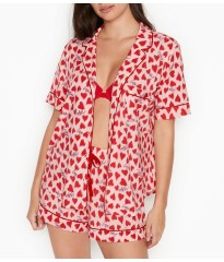 Пижама Victoria’s Secret Modal Short Pj Set Multi Heart Logo