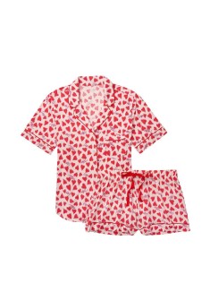 Піжама Victoria Secret Modal Short Pj Set Multi Heart Logo