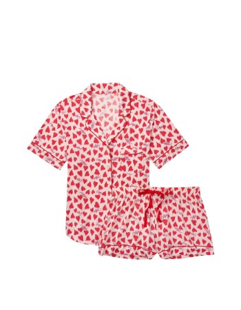 Пижама Victoria’s Secret Modal Short Pj Set Multi Heart Logo