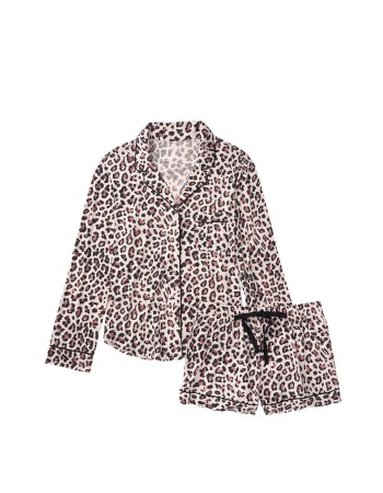 Леопардовая пижама Victoria’s Secret Modal Short PJ Set Spotty Leopard