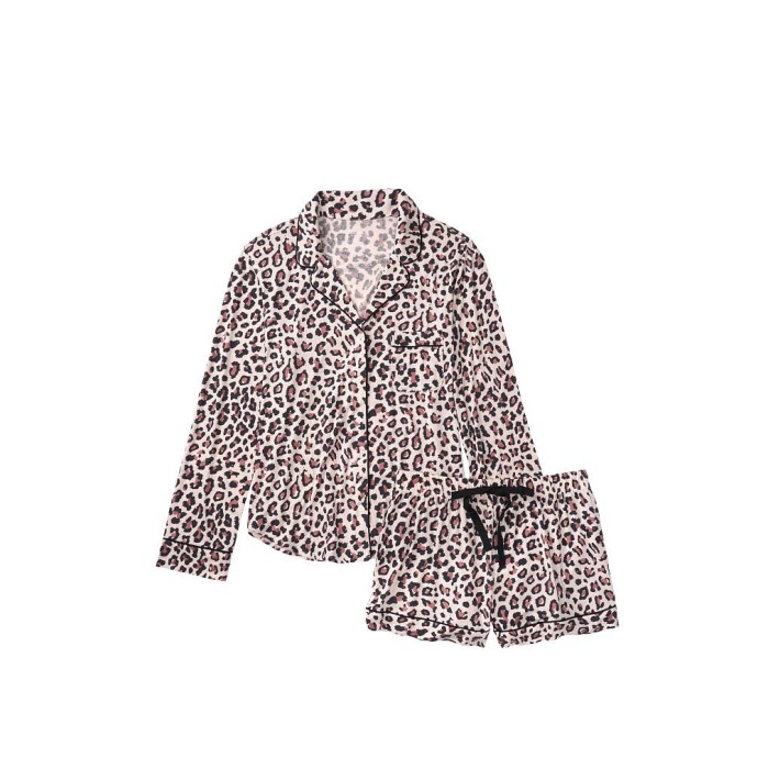 Леопардова піжама Victoria's Secret Modal Short PJ Set Spotty Leopard