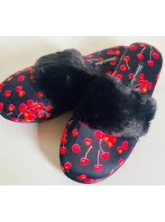 Домашние тапочки VS Signature Satin Slippers Cherry