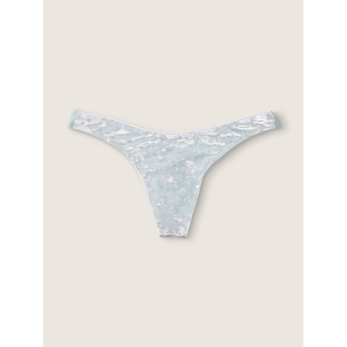 Трусики стрінги PINK Velvet Thong panty Blue