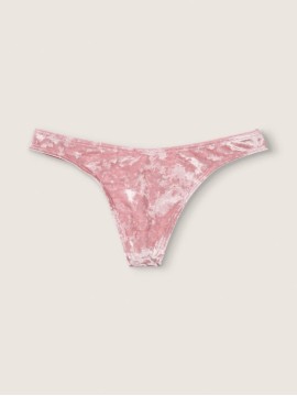 Трусики стринги PINK Velvet Thong panty Peach