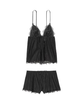 Пижама VS Black Lace Cami Short PJ Set