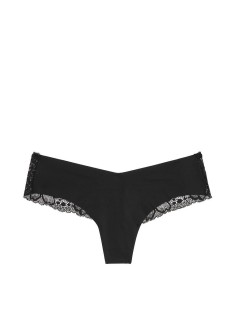 Трусики Victoria's Secret No Show Floral Lace Back Thong Panty