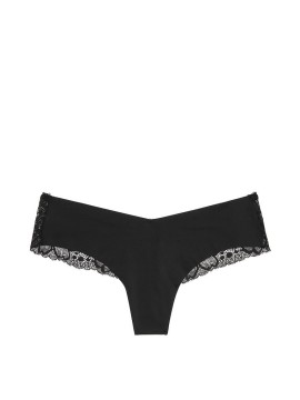 Трусики Victoria’s Secret No Show Floral Lace Back Thong Panty