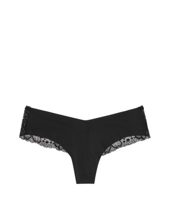 Трусики Victoria's Secret No Show Floral Lace Back Thong Panty