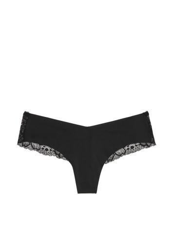 Трусики Victoria's Secret No Show Floral Lace Back Thong Panty