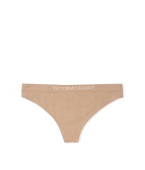 Трусики Victoria's Secret Seamless Thong Panty Beige