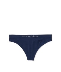 Трусики Victoria's Secret Seamless Black Thong Panty