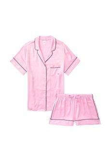 Сатинова піжама VS Satin Short Pj Set VS Pink