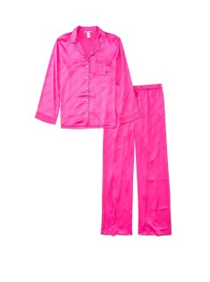 Сатинова піжама VS Satin Long Pj Set VS Pink