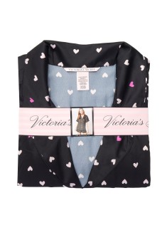 Сатинова піжама VS Satin Short Pj Set Hearts print