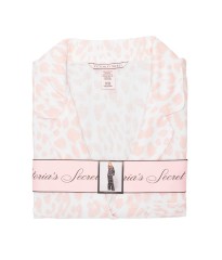 Піжама Victoria's Secret Flannel Long PJ Set Shadow Leopard White