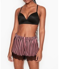 Шорти VS Satin Boxer Pink & Black stripes