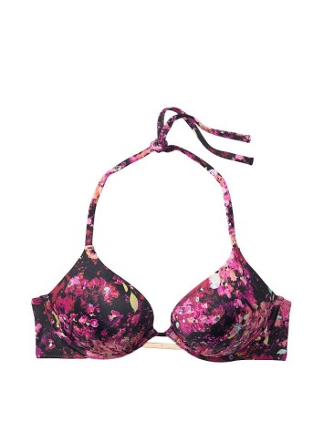 Купальник Вікторія Сікрет з подвійним пушапом Bali Bombshell Black bloom