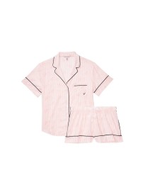 Піжама Victoria's Secret Cotton Short Pj Set Pink Stripes