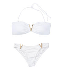 Купальник Вікторія Сікрет V-hardware White Bandeau
