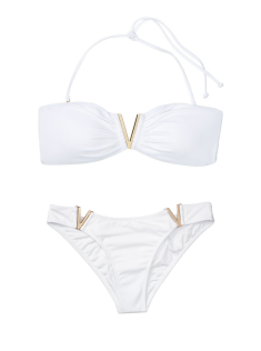 Купальник Вікторія Сікрет V-hardware White Bandeau