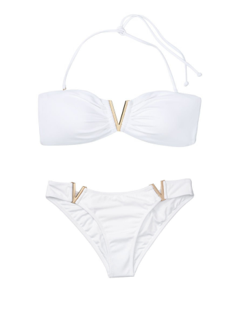 Купальник Вікторія Сікрет V-hardware White Bandeau