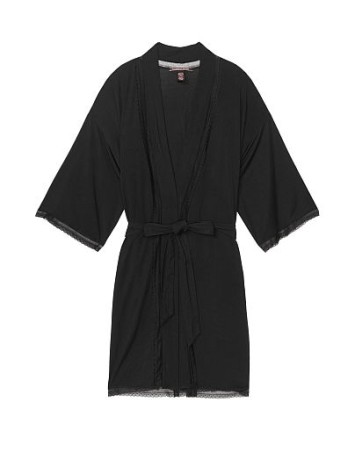 Халат Heavenly by Victoria's Secret Modal Black Lace