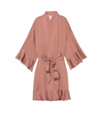 Халат Victoria’s Secret Flounce Satin Kimono Robe Vintage rose