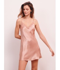 Пеньюар Victoria's Secret Satin Slip Dress Beige