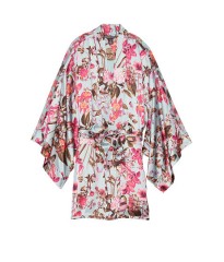 Сатиновий халат Victoria's Secret Very Sexy Satin Kimono Floral print