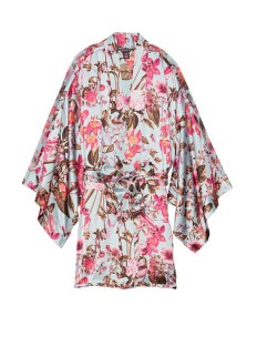 Сатиновий халат Victoria's Secret Very Sexy Satin Kimono Floral print