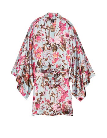 Сатиновый халат Victoria’s Secret Very Sexy Satin Kimono Floral print 
