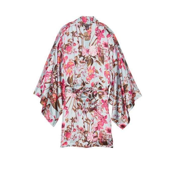 Сатиновий халат Victoria's Secret Very Sexy Satin Kimono Floral print