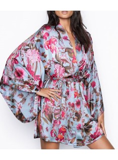 Сатиновий халат Victoria's Secret Very Sexy Satin Kimono Floral print