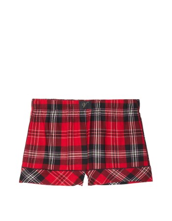 Шорти Victoria's Secret Red Flannel Shimmer Boxer