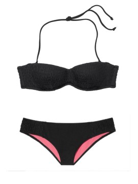 Купальник бандо Victoria's Secret Push-up Smocked Bandeau
