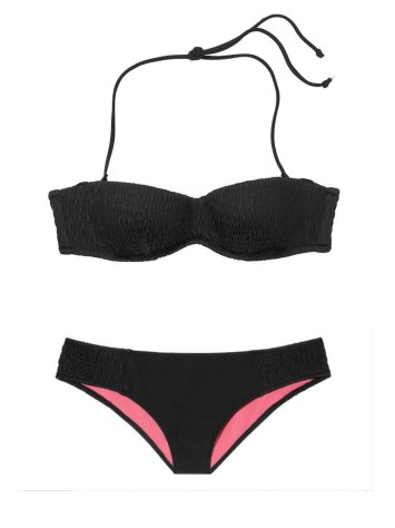 Купальник бандо Victoria's Secret Push-up Smocked Bandeau