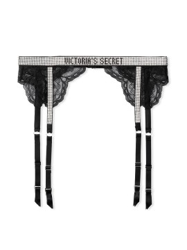 Пояс Victoria's Secret VERY SEXY Shine Strap Garter Belt Black Lace